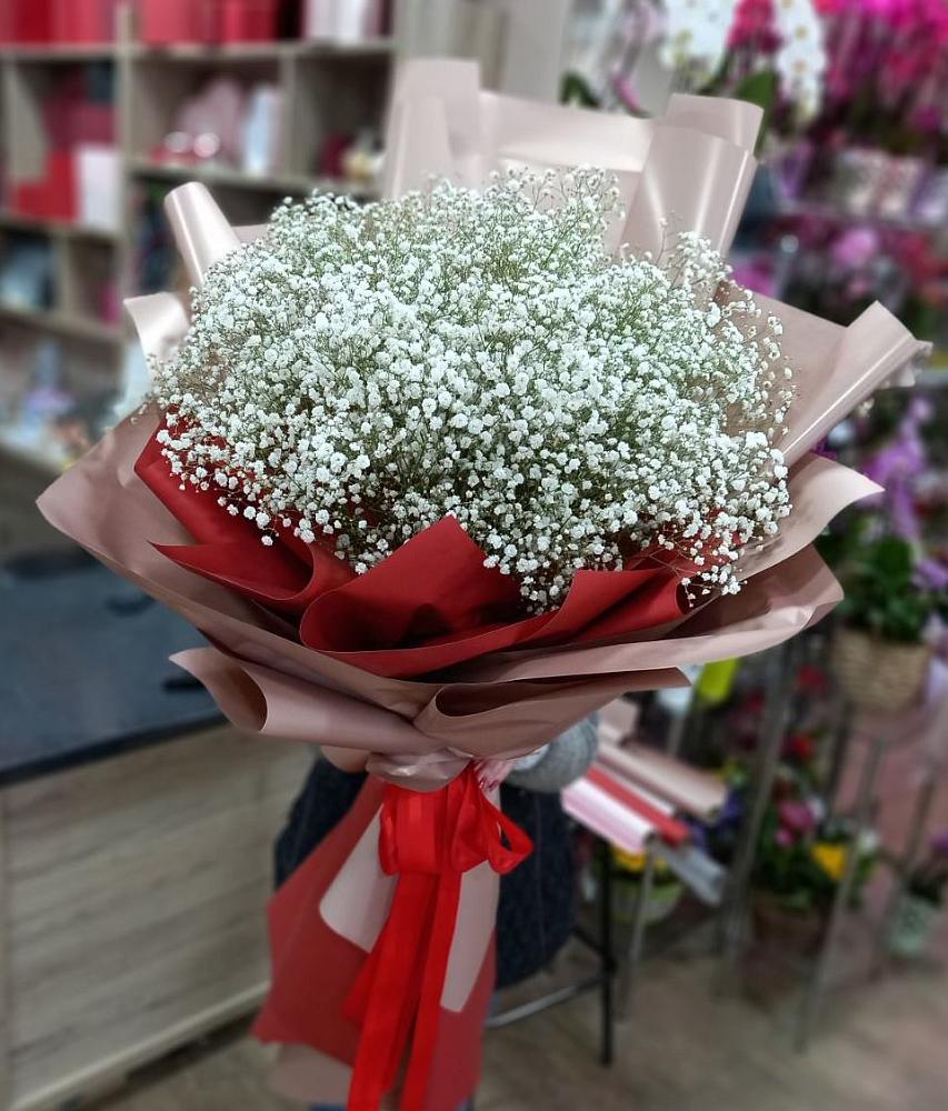 Букет Белые хлопья в Чехов-2 Букет цветов из: Гипсофила в Чехов-2