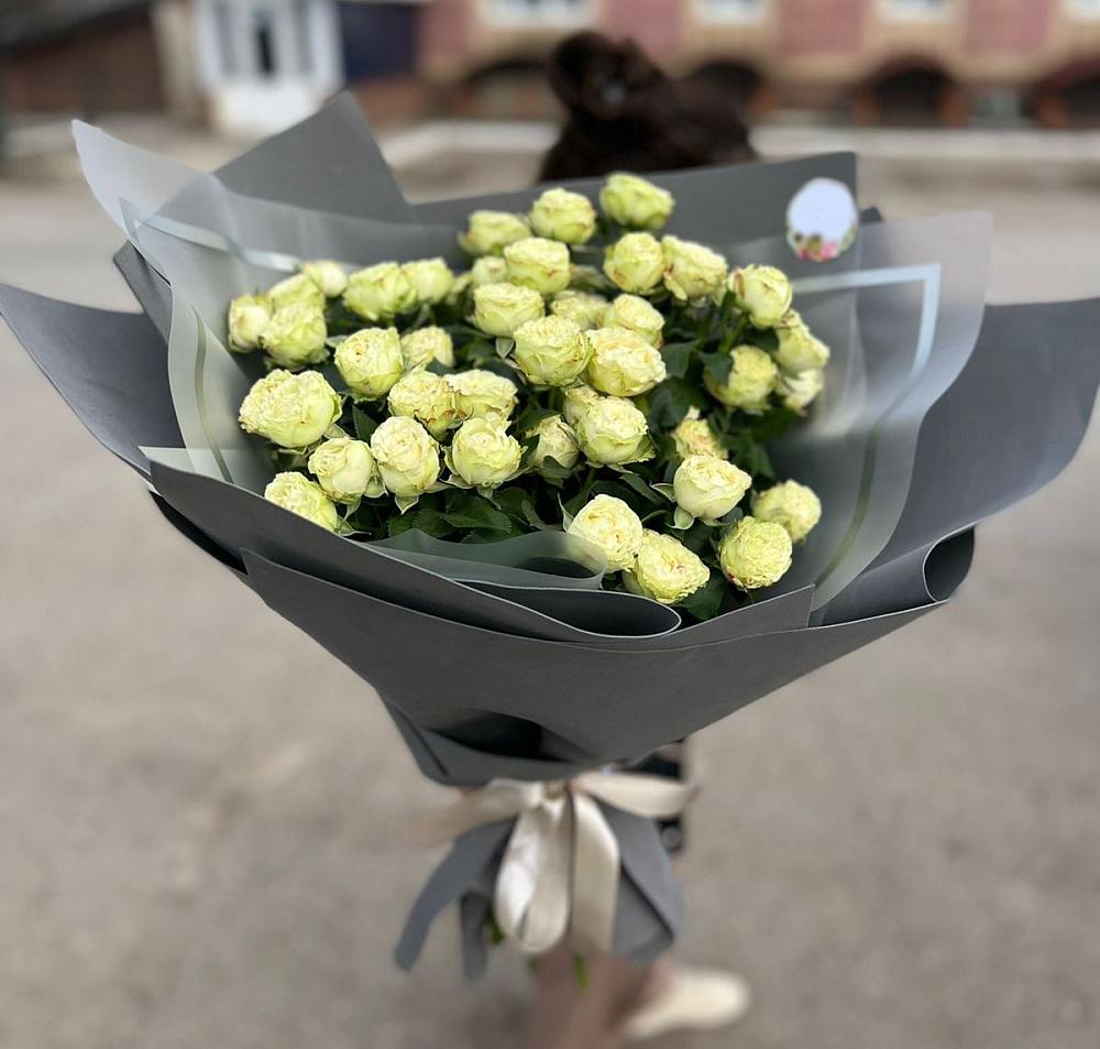 Белые кустовые розы Солинеро в Чехов-2 Букет Белые кустовые розы Солинеро в Чехов-2